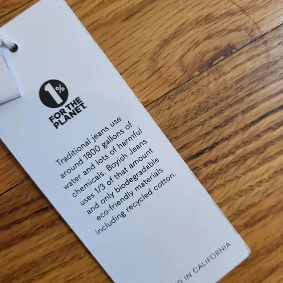 Boyish The Ricky High Rise Flare in Wonder Wall Peace Sign Jeans(26)NWT - Picture 14 of 14